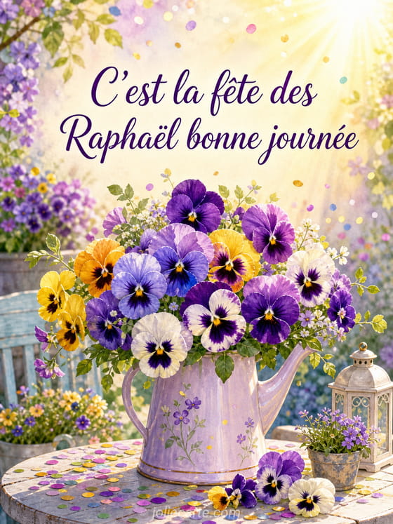Carte bonne fête Raphaël