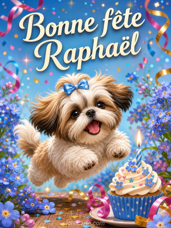 Carte bonne fête Raphaël