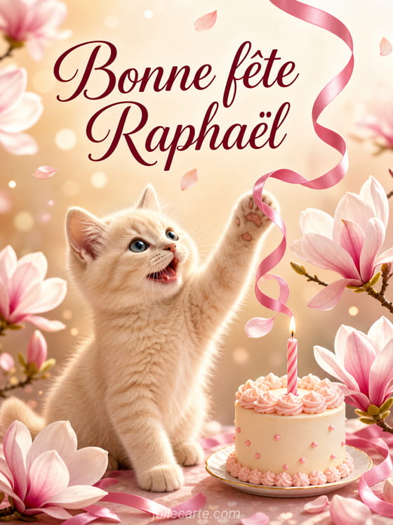 Carte bonne fête Raphaël