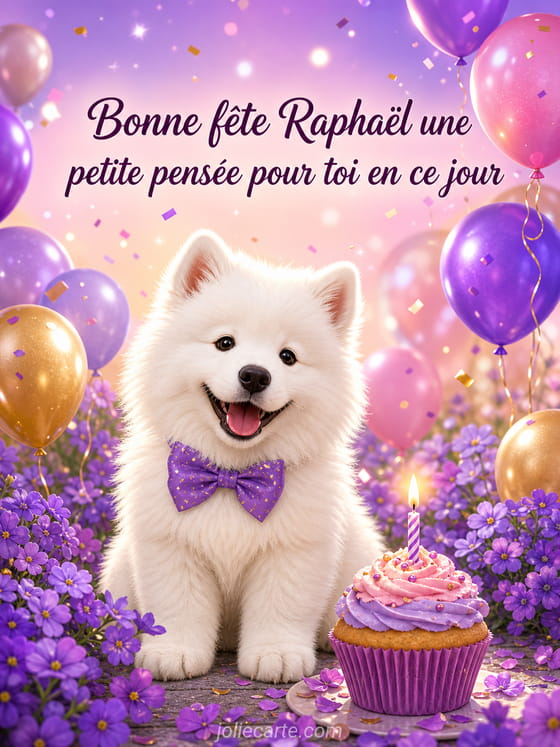 Carte bonne fête Raphaël