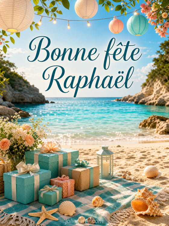 Carte bonne fête Raphaël
