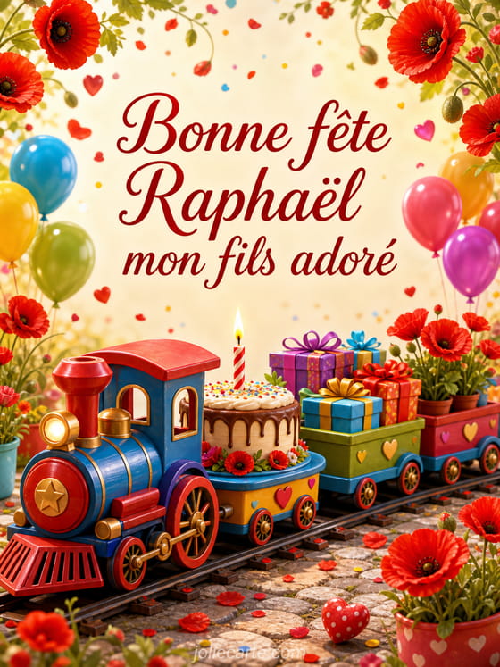 Carte bonne fête Raphaël