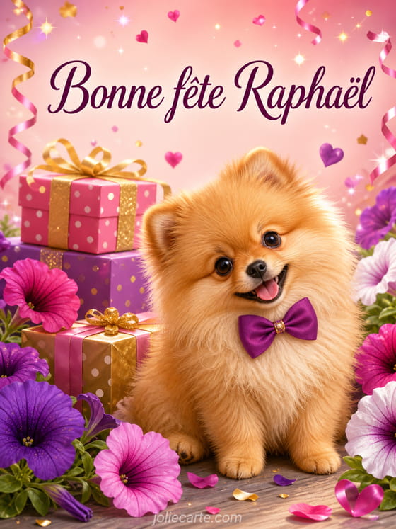 Carte bonne fête Raphaël