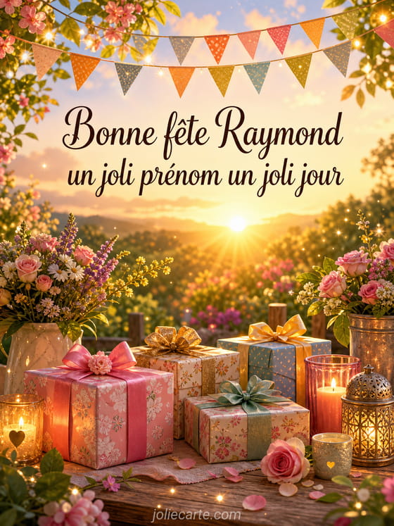Carte bonne fête Raymond