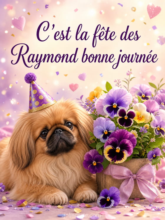 Carte bonne fête Raymond
