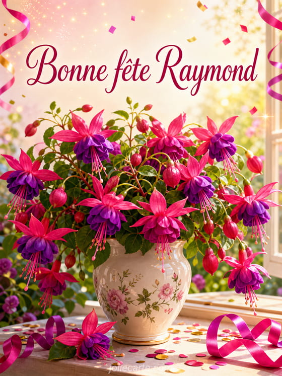 Carte bonne fête Raymond