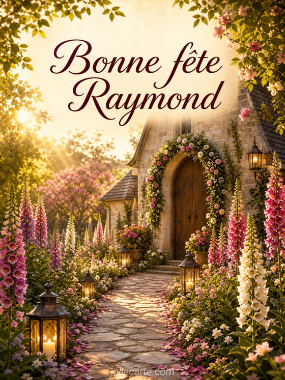 Carte bonne fête Raymond