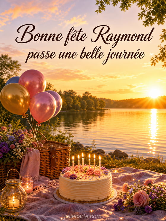 Carte bonne fête Raymond