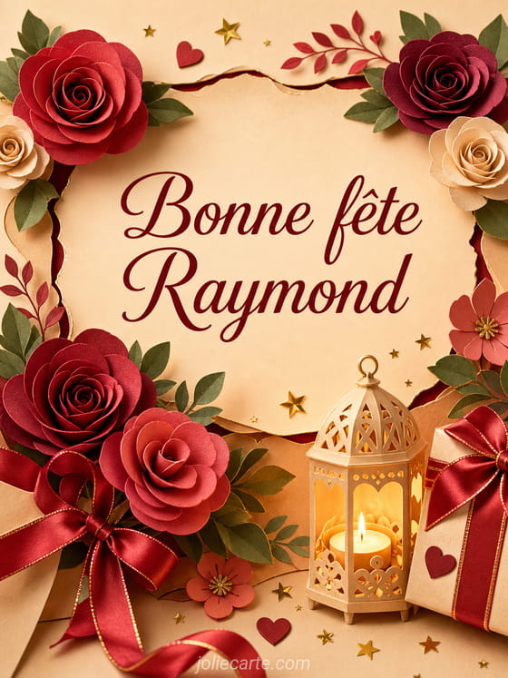 Carte bonne fête Raymond