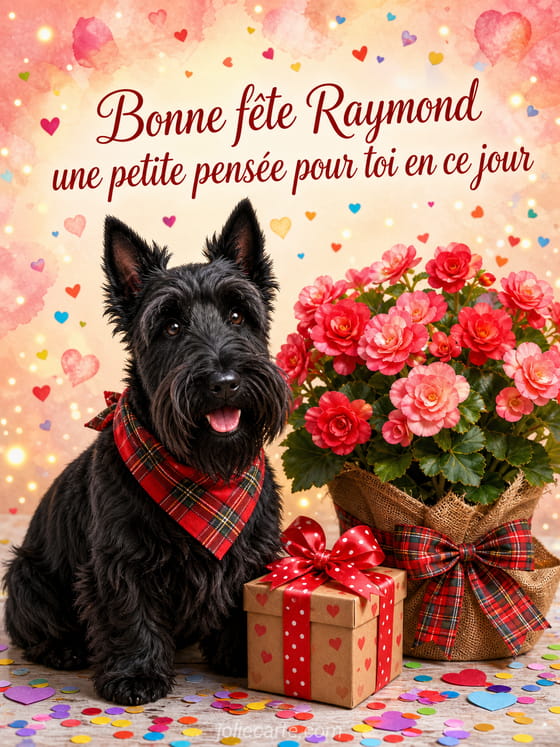 Carte bonne fête Raymond