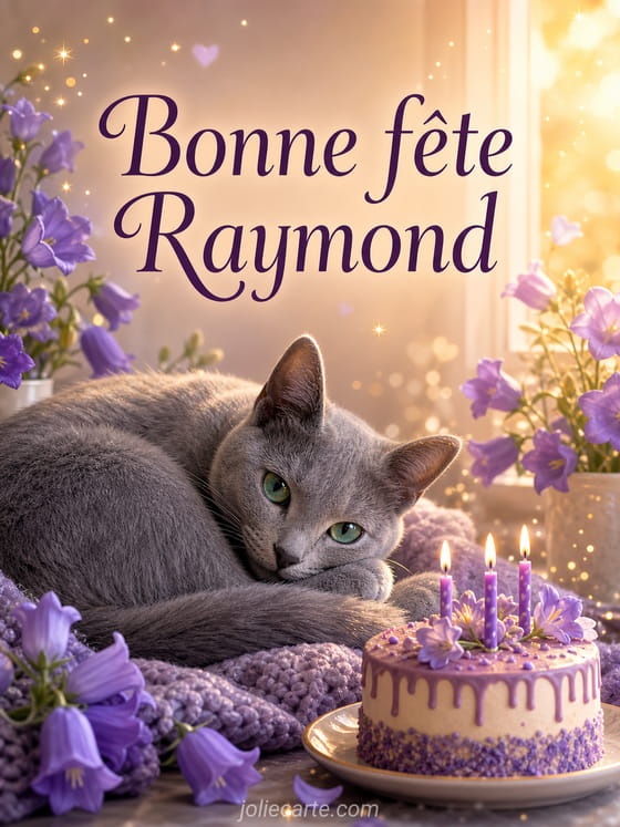 Carte bonne fête Raymond