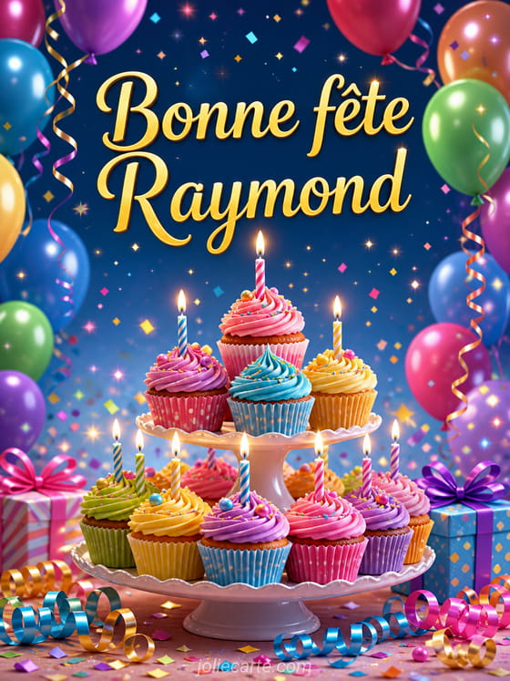 Carte bonne fête Raymond