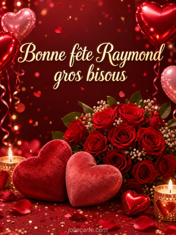 Carte bonne fête Raymond