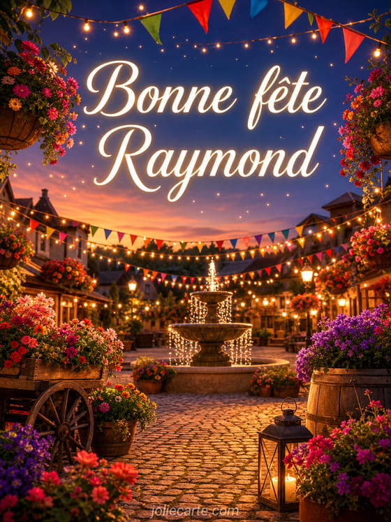 Carte bonne fête Raymond
