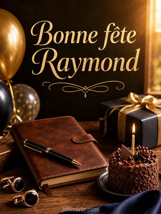 Carte bonne fête Raymond