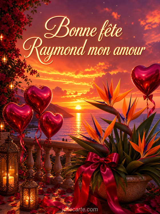 Carte bonne fête Raymond
