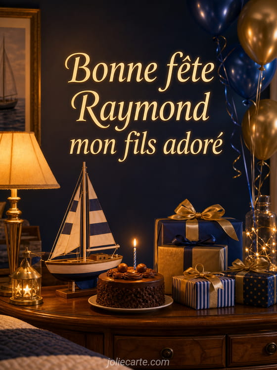 Carte bonne fête Raymond