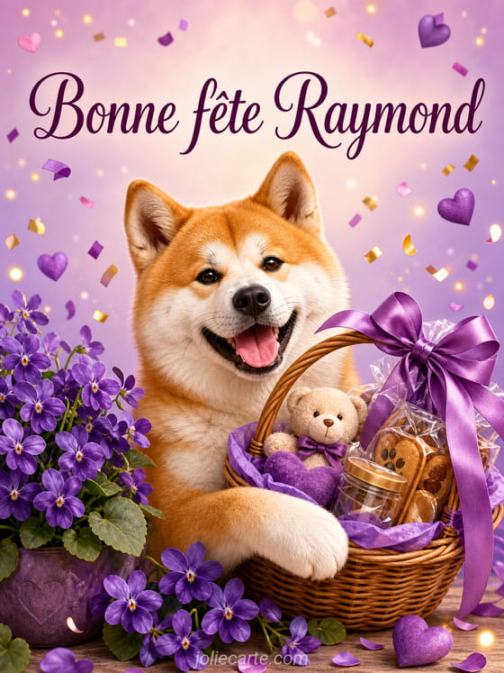 Carte bonne fête Raymond