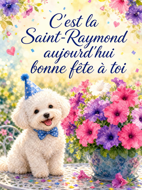 Carte bonne fête Raymond