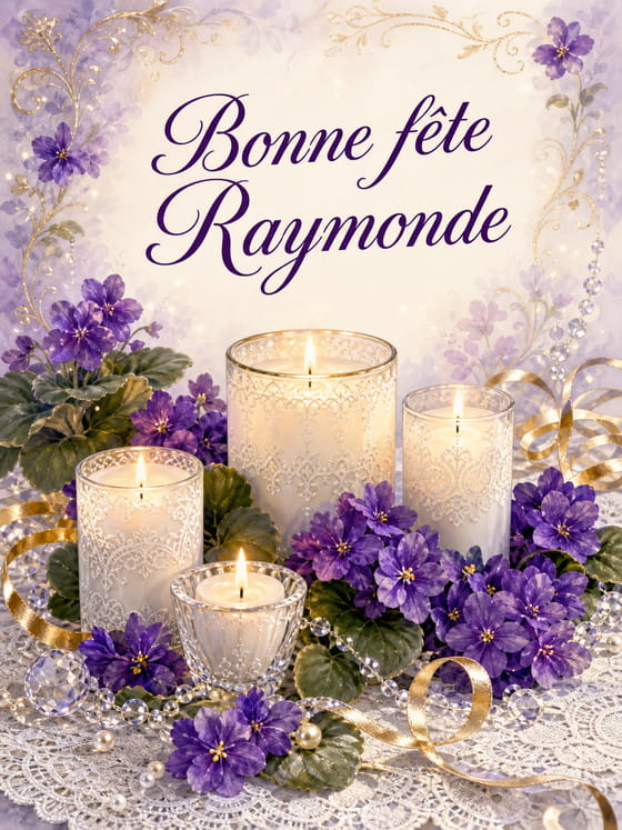 Carte bonne fête Raymonde