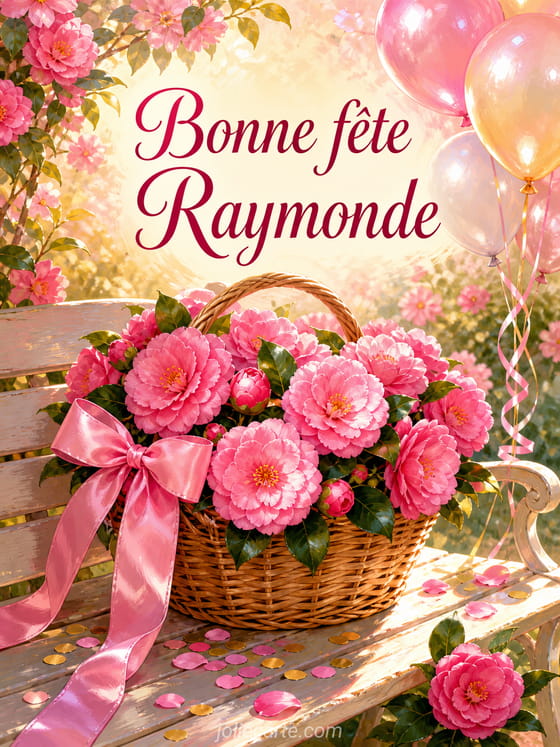 Carte bonne fête Raymonde
