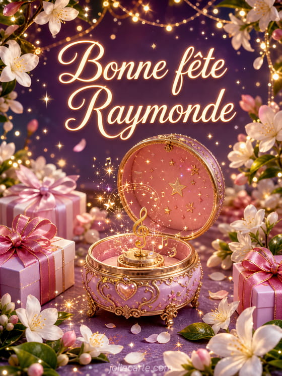 Carte bonne fête Raymonde