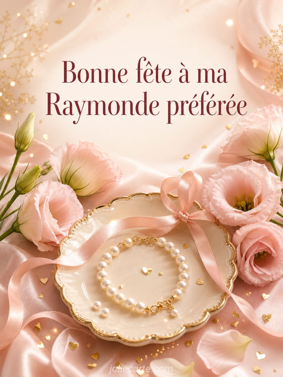 Carte bonne fête Raymonde
