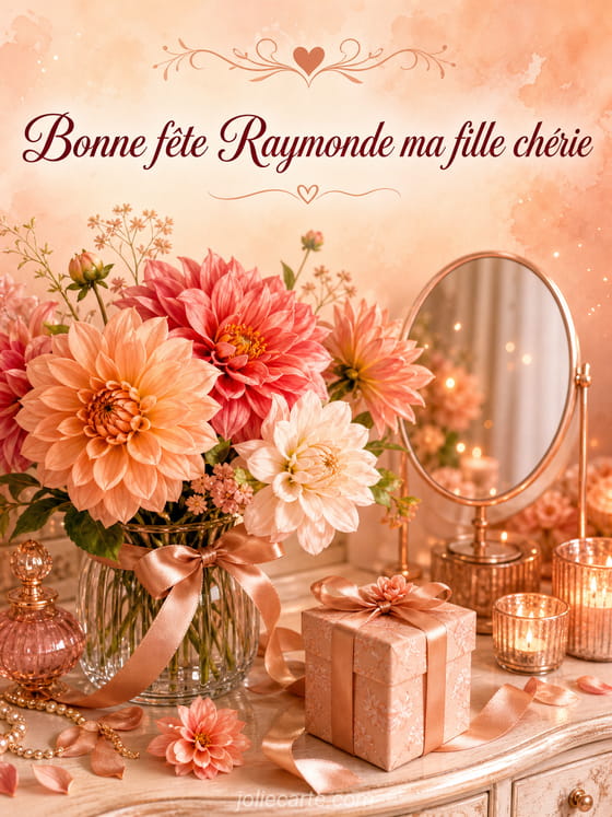 Carte bonne fête Raymonde