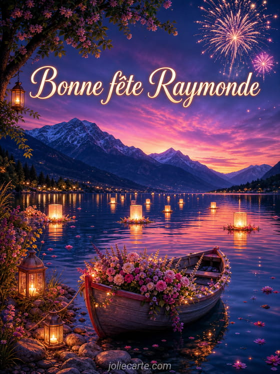 Carte bonne fête Raymonde