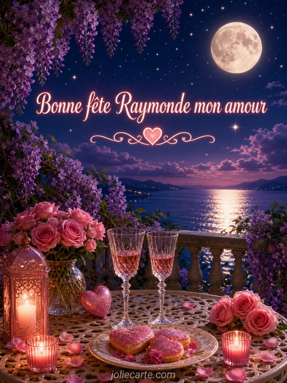 Carte bonne fête Raymonde