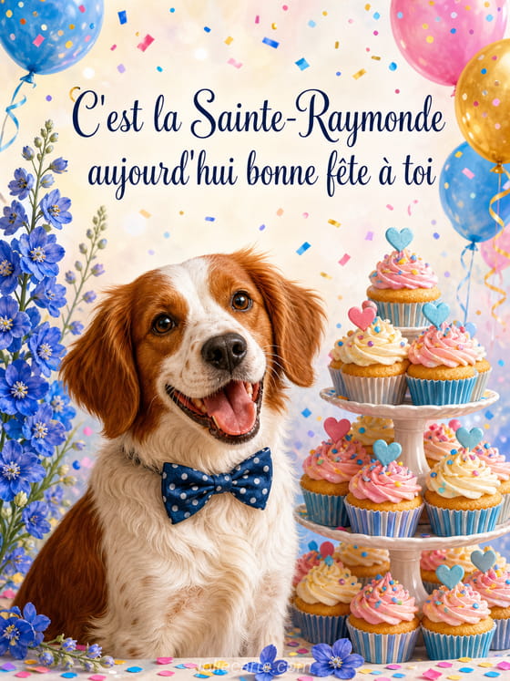 Carte bonne fête Raymonde