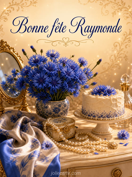 Carte bonne fête Raymonde
