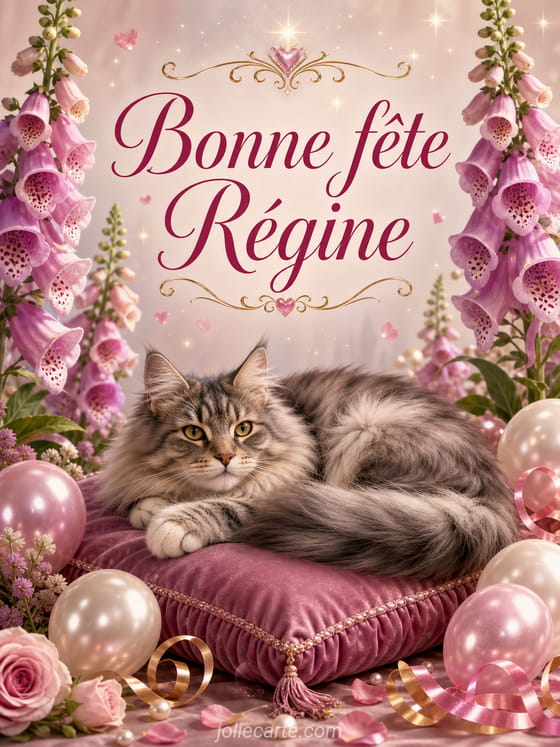 Carte bonne fĂȘte RĂ©gine