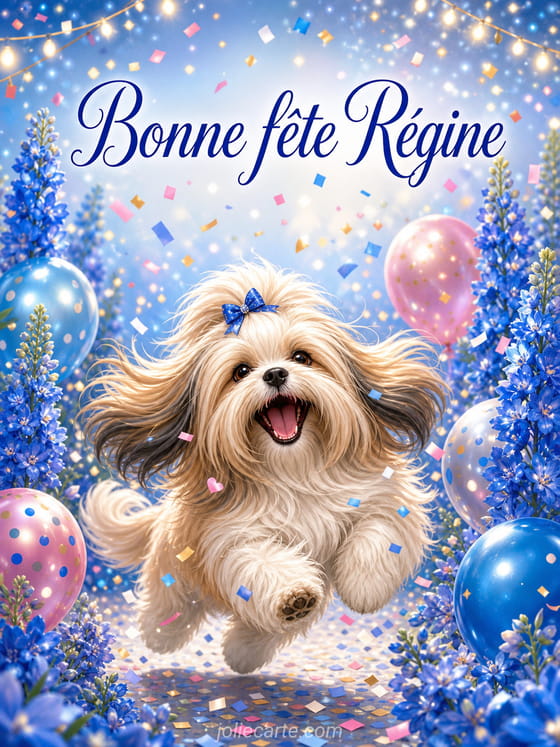 Carte bonne fĂȘte RĂ©gine