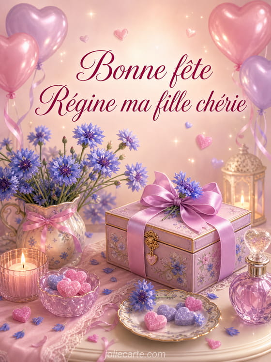 Carte bonne fĂȘte RĂ©gine
