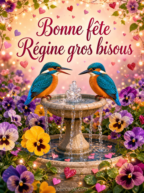 Carte bonne fĂȘte RĂ©gine
