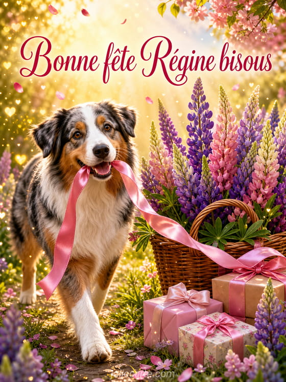 Carte bonne fĂȘte RĂ©gine