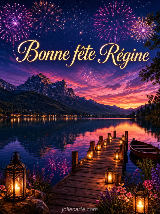 Carte bonne fĂȘte RĂ©gine