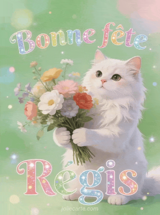 Bonne fête Régis - Regis gif bonne fete