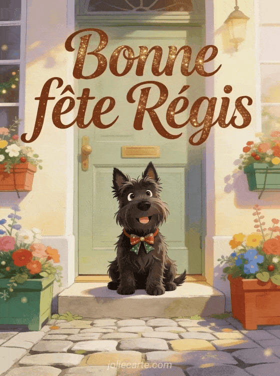 Bonne fête Régis - Bonne fete regis chien