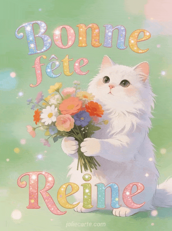 Bonne fête Reine - Reine gif bonne fete