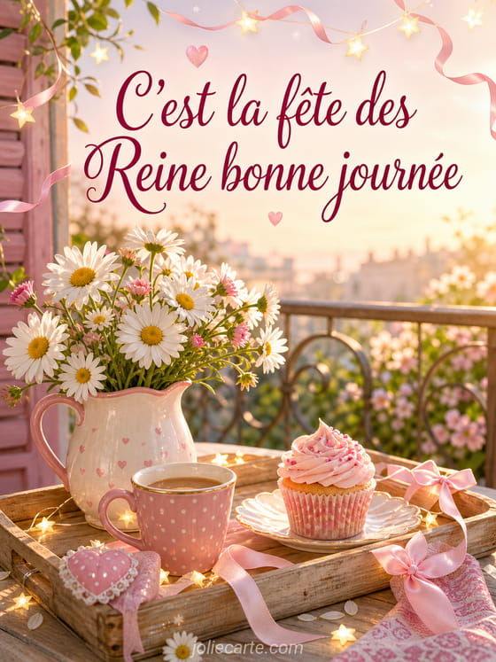 Carte bonne fête Reine