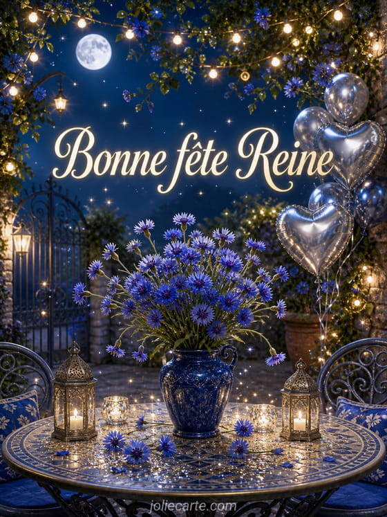 Carte bonne fête Reine