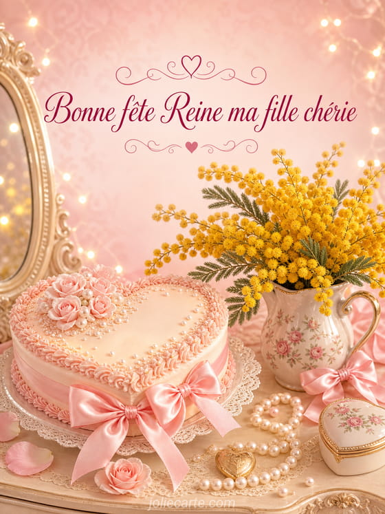 Carte bonne fête Reine