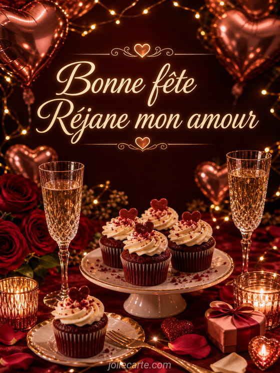 Carte bonne fête Réjane