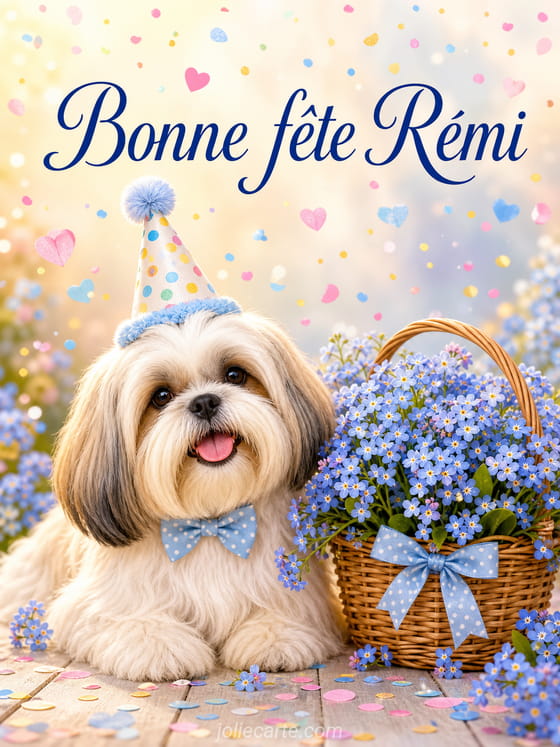 Carte bonne fĂȘte RĂ©mi
