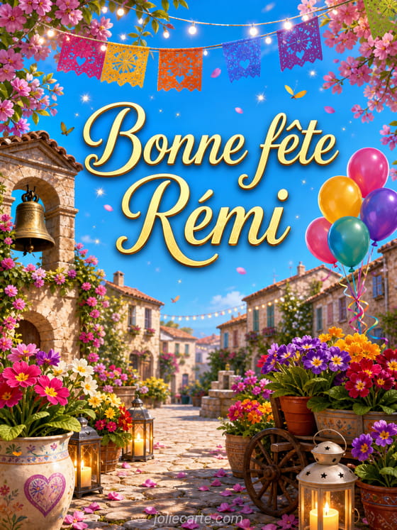 Carte bonne fĂȘte RĂ©mi