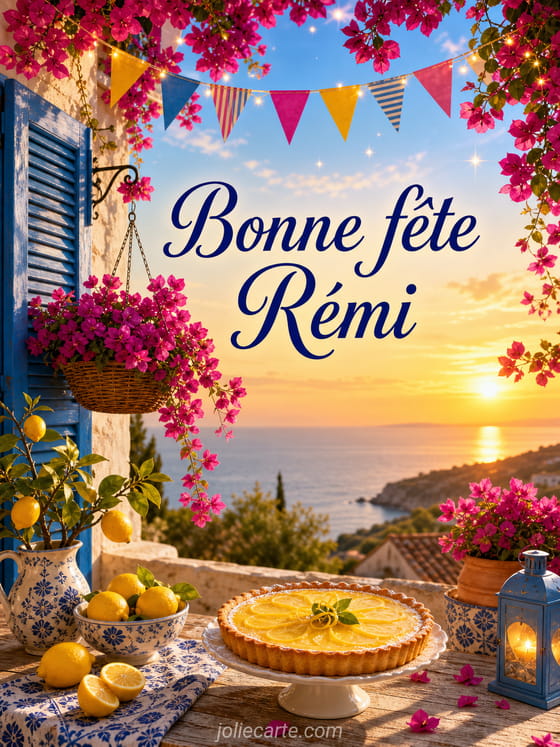 Carte bonne fĂȘte RĂ©mi