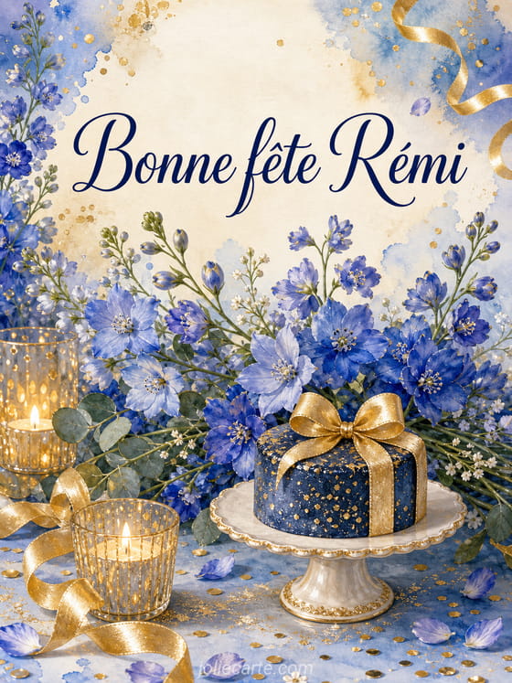 Carte bonne fĂȘte RĂ©mi