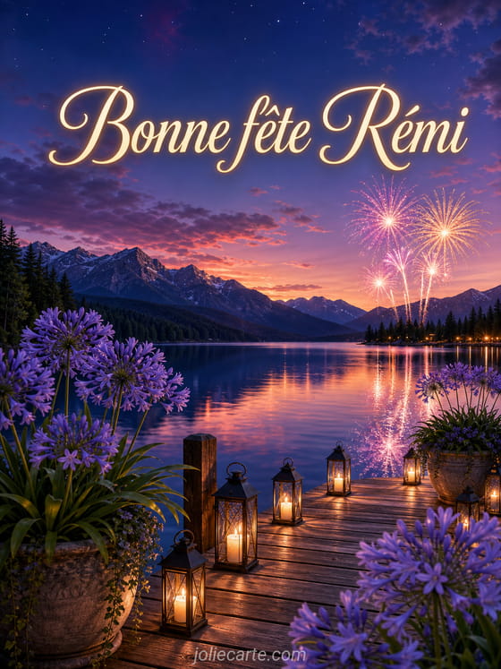 Carte bonne fĂȘte RĂ©mi